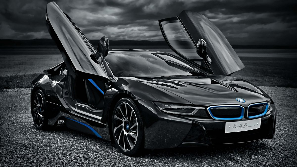 Постер с изображением BMW i8 (2014), купить плакат фотографию BMW i8,  артикул poster_am4730