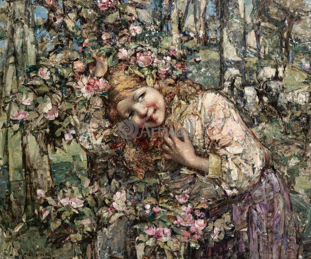 Репродукции произведений. Эдвард Аткинсон хорнел. Edward Atkinson Hornel, Весна. Edward Atkinson Hornel 1864 1933. Картины художника Эдвард Аткинсон.