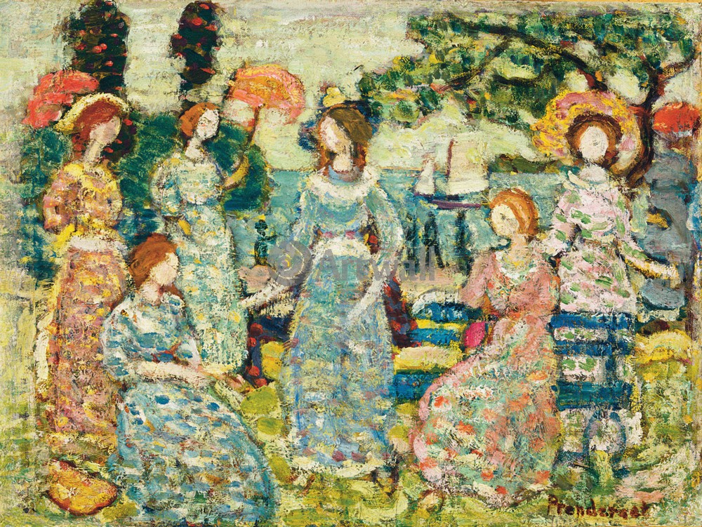 Артикул картины. Maurice Brazil Prendergast 1858 1924. Пеллерен художник.