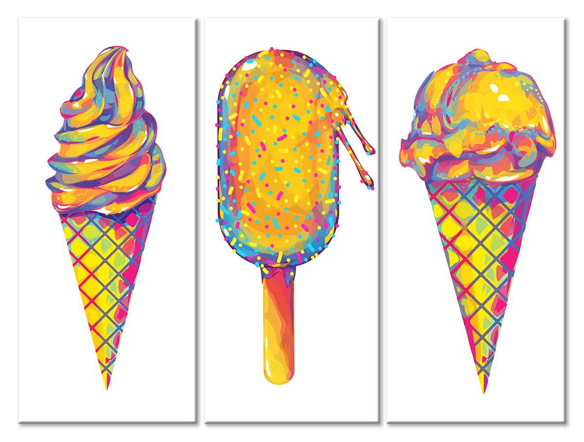 Разноцветные мороженки