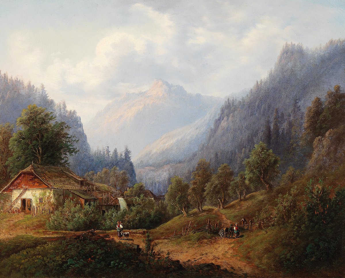 Густав Барбарини горный пейзаж