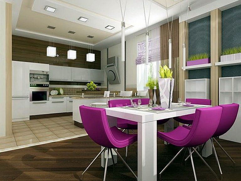Дизайн кухни-гостиной: идеи оформления , планировка и зонирование с фото