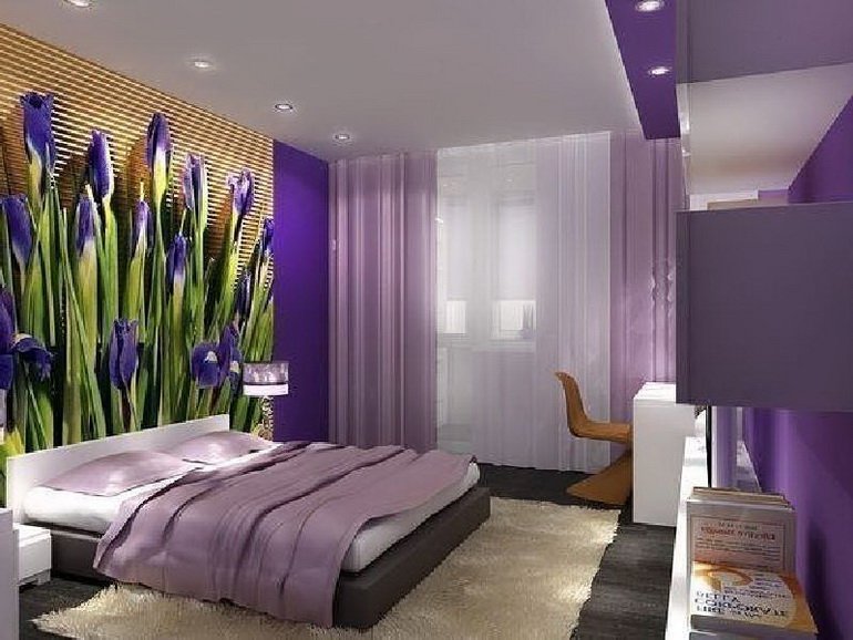 Дизайн фиолетовой спальни: особенности создания (фото) — Портал про города-курорты | Perekop